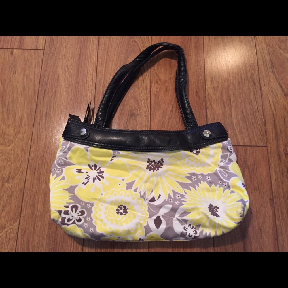 Thirty One Yellow Flower Purse